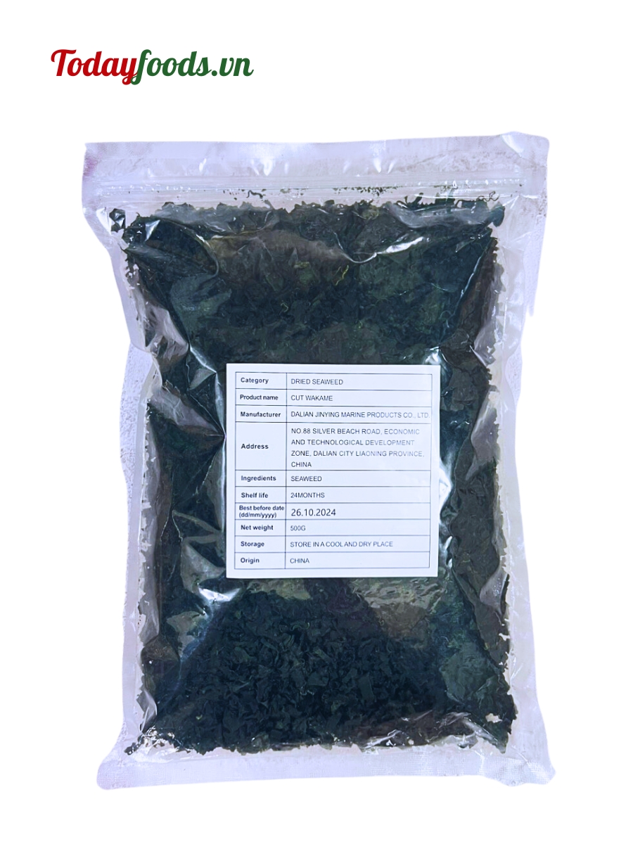 Rong Biển Wakame Khô Cut Wakame 500G (Không Muối)