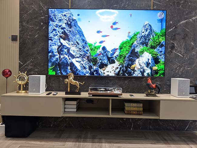 Hoàn thiện công trình lắp đặt dàn âm thanh nghe nhạc 60 triệu đồng cho khách