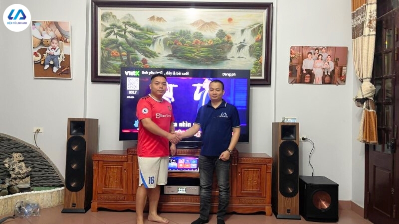 Chiêm ngưỡng hình ảnh lắp đặt thực tế của dàn karaoke LAVIP1 tại nhà khách hàng