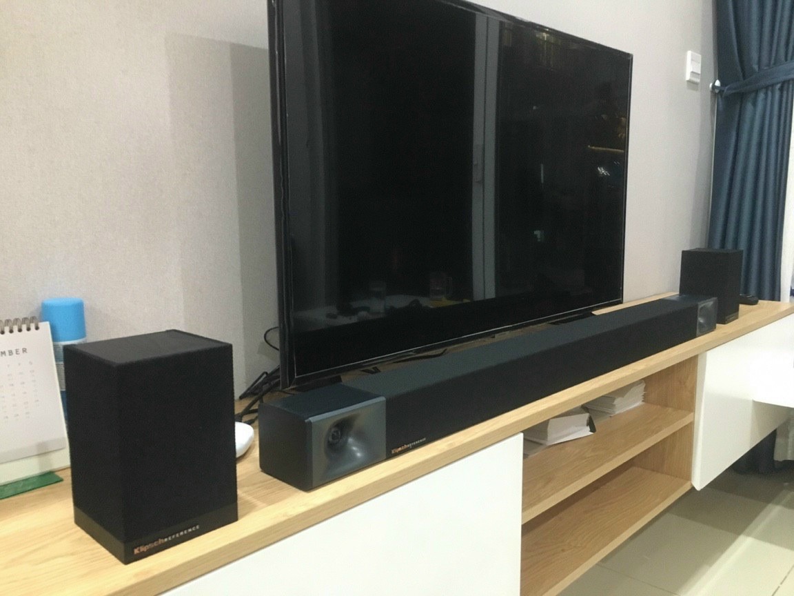 Lắp đặt hoàn thiện và bàn giao cho khách loa soundbar Klipsch Cinema 600