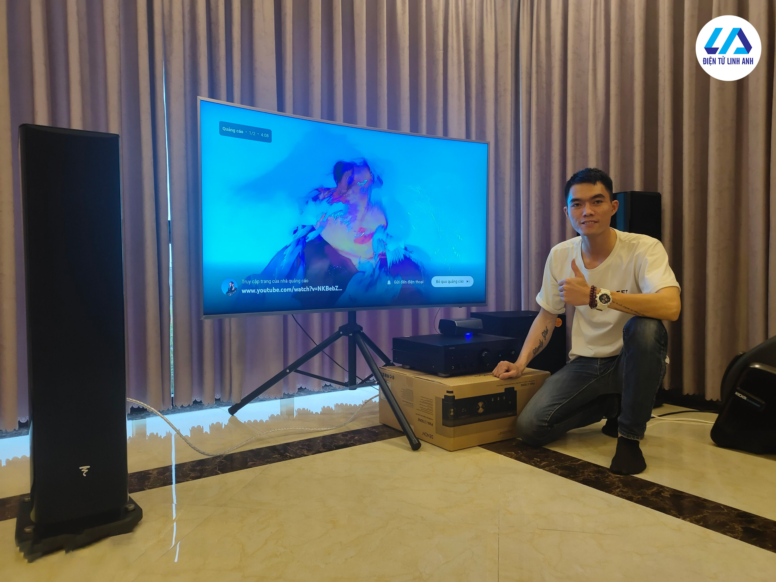 Hoàn thiện dàn âm thanh hơn gần 200 triệu đồng cho khách tại Hà Nội ( Denon PMA 1700, Focal Aria 926, Focal Sub 600P, Denon Heoslink HS2, Soundbar Bose Smart 900, Bose Bass 700, Bose Surround)