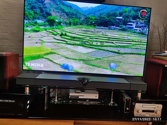 Chiêm ngưỡng loa soundbar Devialet Dione mang đến âm thanh Hi-end vừa mới lắp đặt hoàn thiện