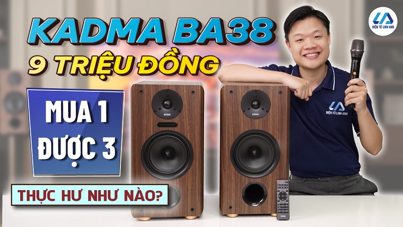 9 triệu không có lựa chọn tốt hơn KADMA BA38 – dàn nghe nhạc, karaoke, xem phim đa năng
