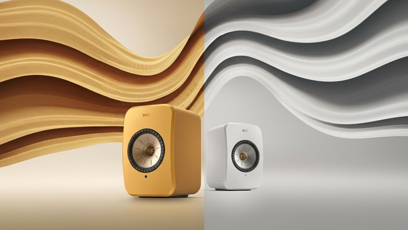 KEF LSX II Amber Haze & Cotton White: Màu sắc mới cho phong cách nghe nhạc hiện đại