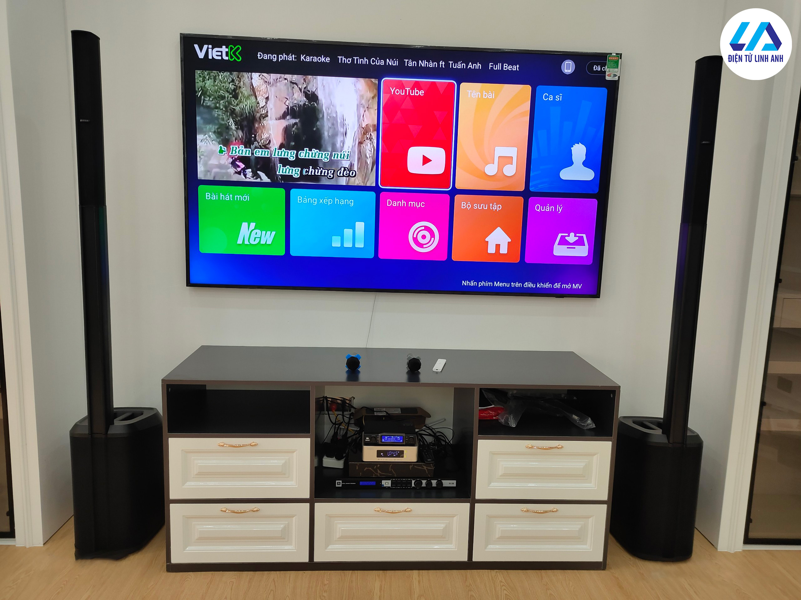 Lắp đặt hoàn thiện dàn karaoke có giá trị gần 100 triệu cho khách hàng tại Hà Nam