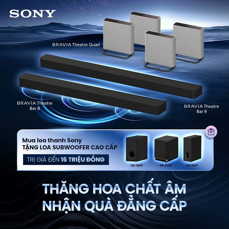 Khuyến mại siêu hấp dẫn từ Sony: Mua soundbar BRAVIA Theatre tặng sub miễn phí
