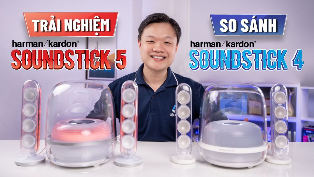 Review, so sánh chi tiết loa Harman Kardon SoundSticks 5 vs SoundSticks 4 | Nhiều nâng cấp đáng giá