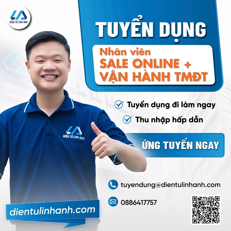 TUYỂN DỤNG NHÂN VIÊN SALE ONLINE VÀ VẬN HÀNH TMĐT
