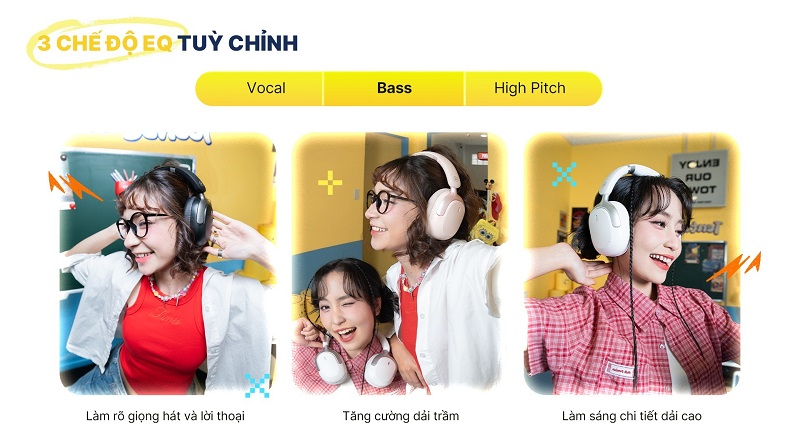 3 chế độ eq trên tai nghe lite 660