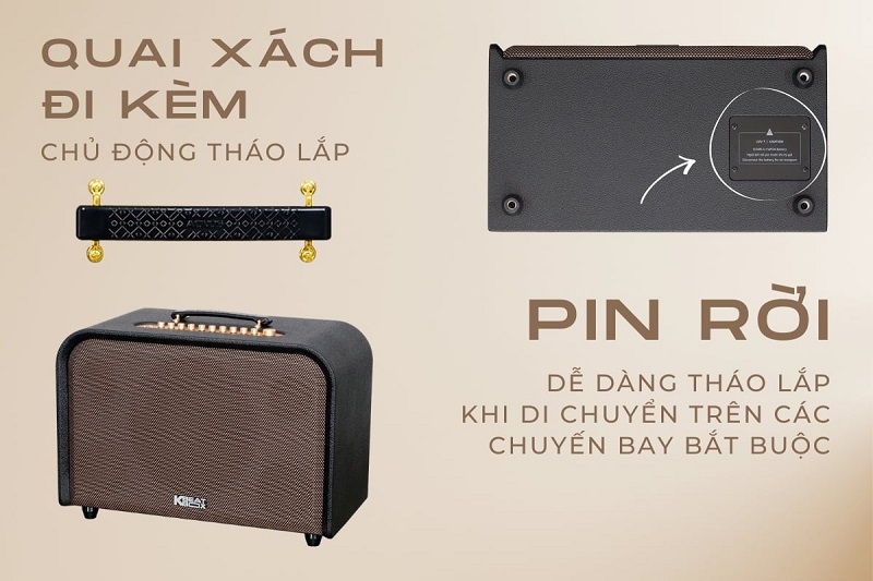 acoustic 3 compact quai xach va pin roi