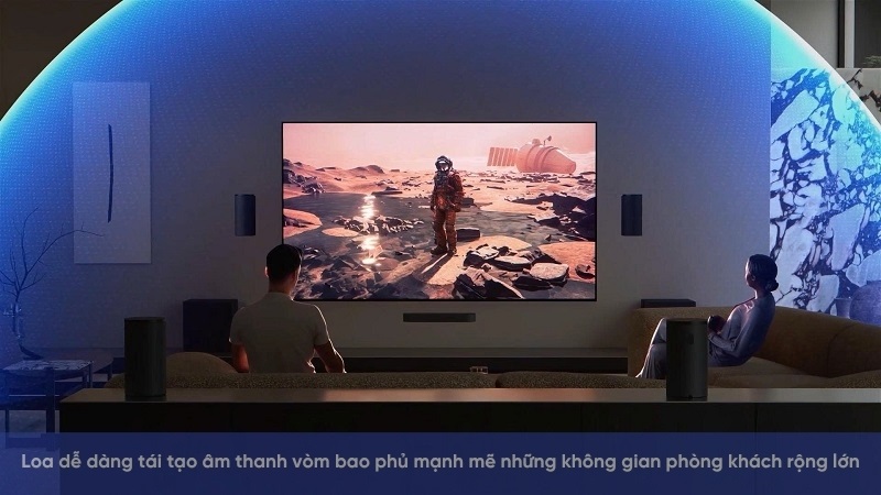 âm thanh vòm của combo loa theatre trio + sub 9 + rear 9