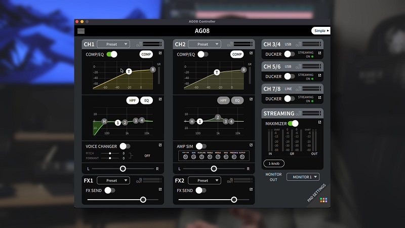app ag08 controller