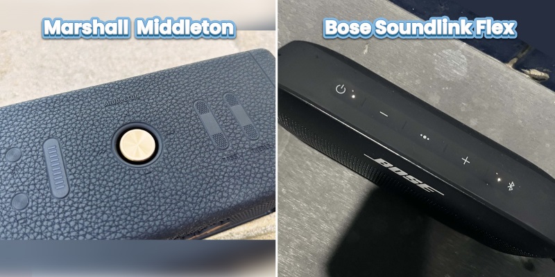 bảng điều khiển của Bose Soundlink Flex vs Marshall Middleton