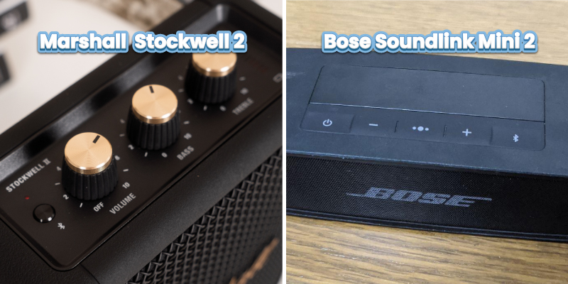 so sánh bảng điều khiển bose soundlink mini 2 vs marshall stockwell