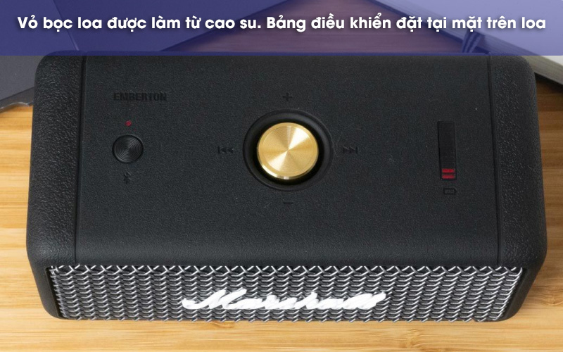 bảng điều khiển và chất liệu loa emberton 1