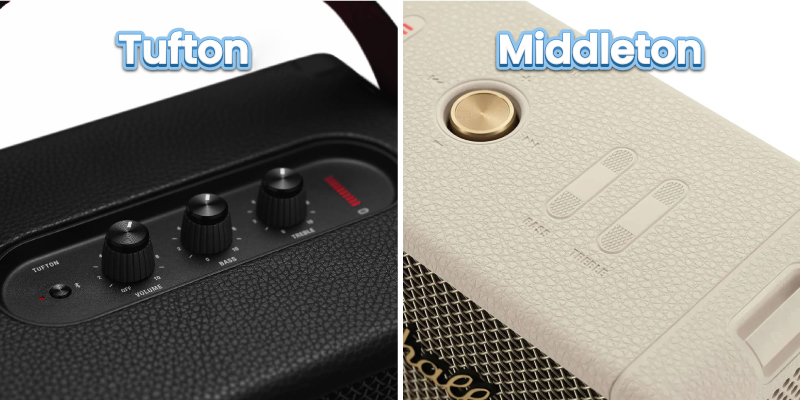 bảng điều khiển trên loa marshall tufton vs middleton