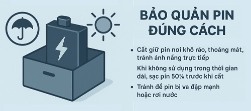 bảo quản pin đúng cách