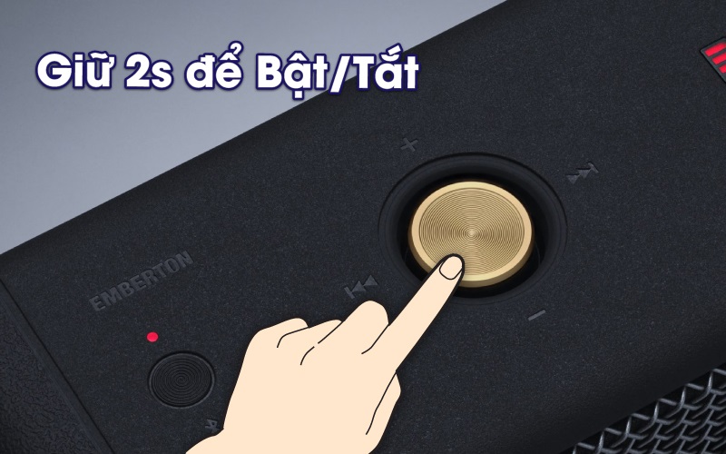 bật tắt loa emberton 1