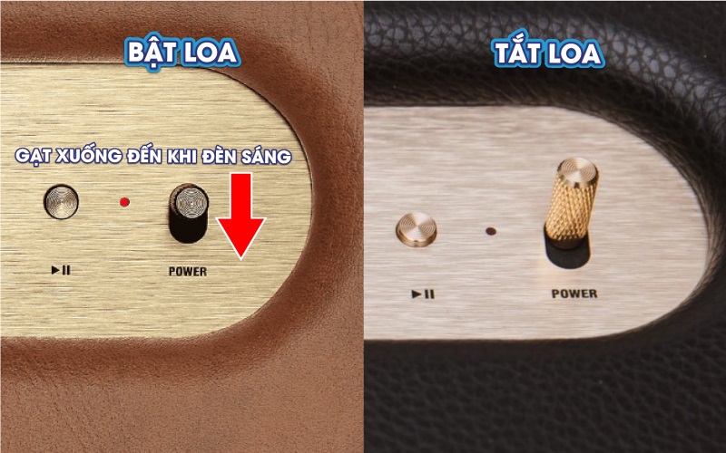 bật tắt loa stanmore 2