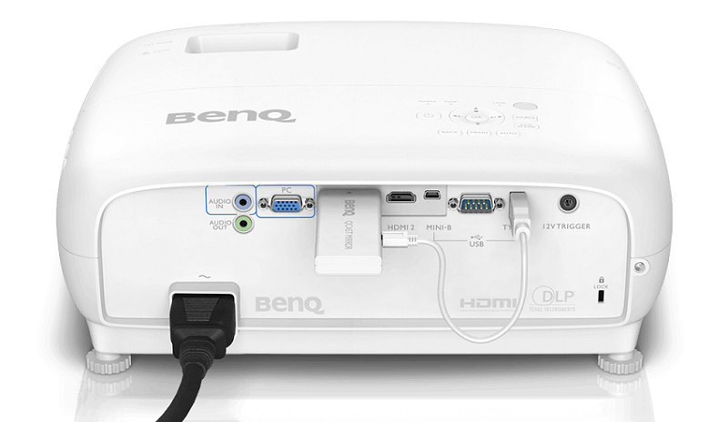 Máy chiếu BenQ W1700M kết nối