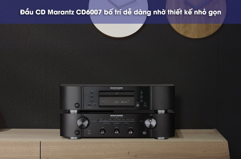 bố trí đầu cd marantz cd6007