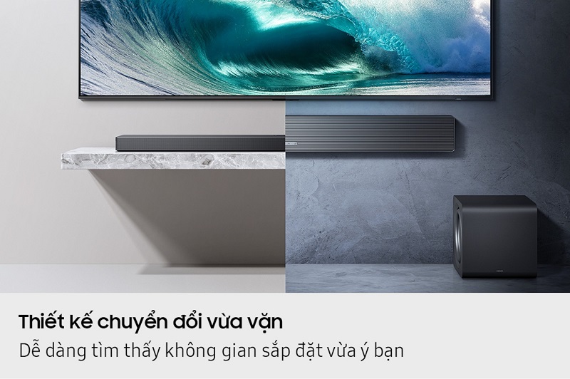 bố trí lắp đặt loa soundbar hw-qs700f