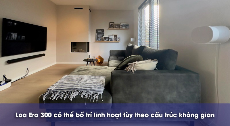 bố trí loa era 300 với soundbar arc ultra