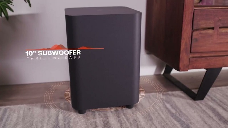 bố trí loa sub trong hệ thống bar 800 mkii