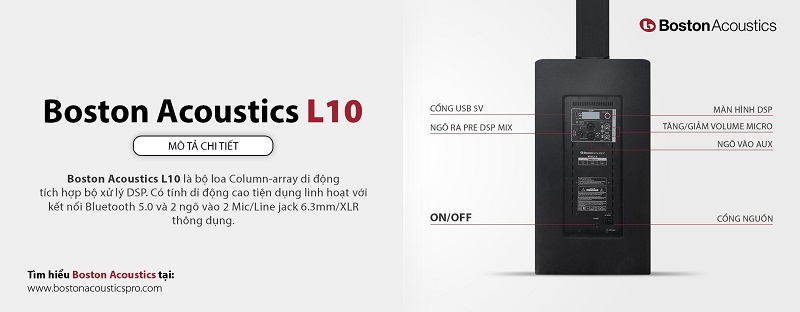 Loa Boston Acoustics L10 tích hợp DSP