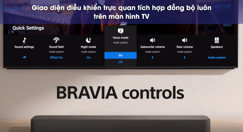 bravia control trên loa s2000