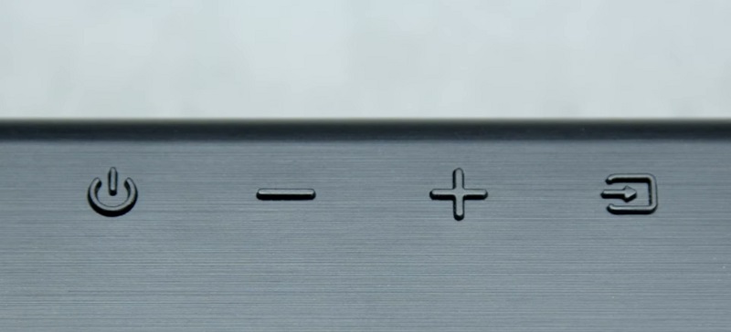 nút bấm trên loa soundbar t550