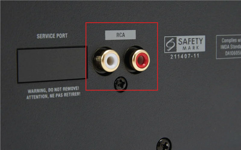 cách kết nối loa stanmore 3 qua cổng rca