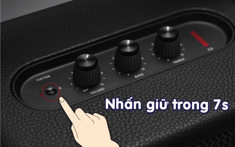 cách reset loa marshall tufton
