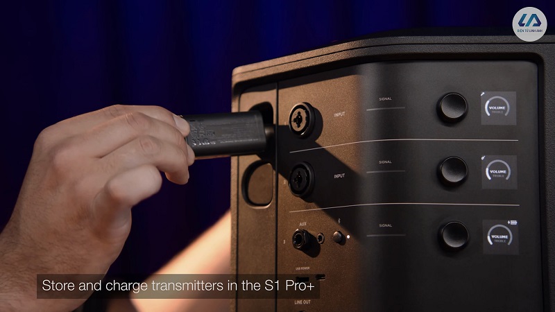 cách dùng micro và nhạc cụ không dây cho bose s1 pro+