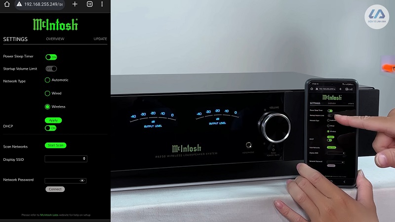 cách tùy chỉnh loa mcintosh rs250