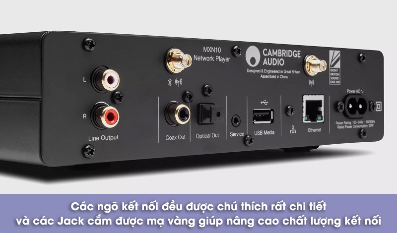 kết nối của Network player Cambridge Audio MXN10