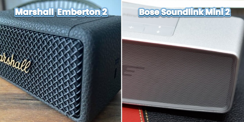 chất liệu của Marshall Emberton 2 vs Bose Soundlink Mini 2