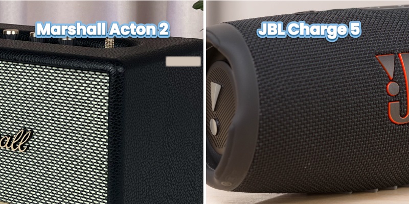 chất liệu loa jbl charge 5 vs acton ii