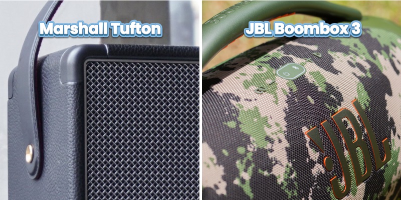 chất liệu loa tufton vs boombox 3