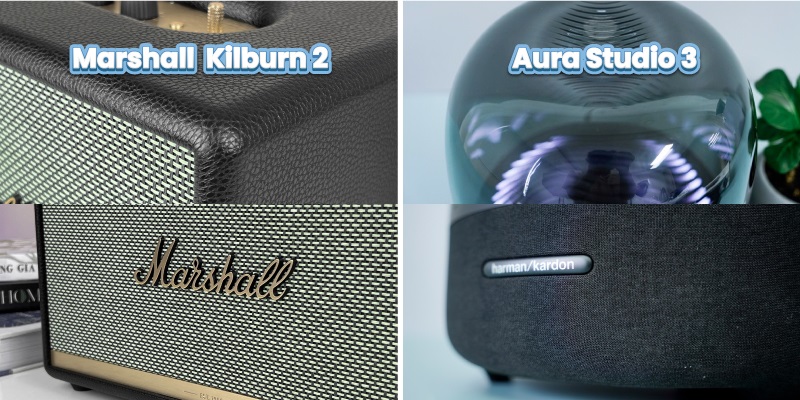 chất liệu trên loa stanmore 2 vs aura studio 3