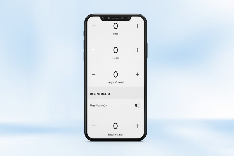 chỉnh loa bass treble qua app bose