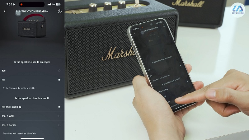 chỉnh loa kilburn 3 theo vị trí đặt