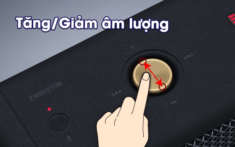 chỉnh volume emberton 1