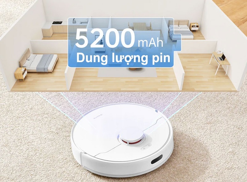 chọn robot hút bụi theo dung lượng pin