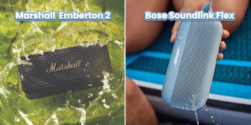 chống nước bose flex vs marshall emberton
