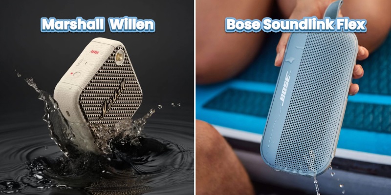 chống nước của bose soundlink flex vs marshall willen