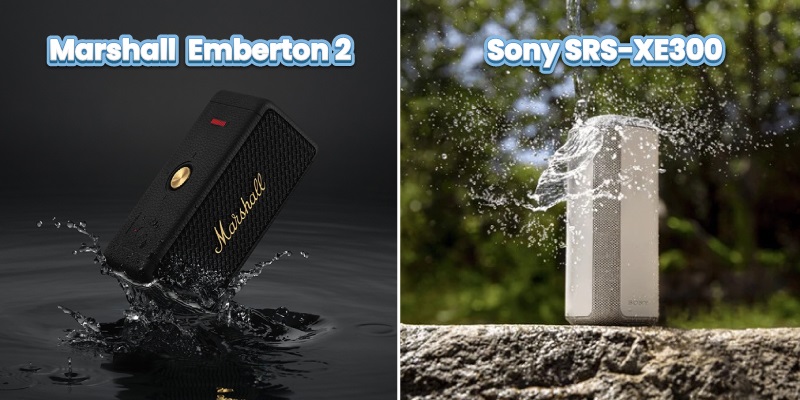chống nước loa emberton 2 vs xe 300