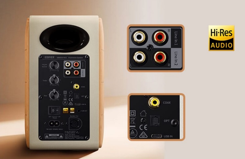 cổng kết nối trên loa edifier s880db mkii