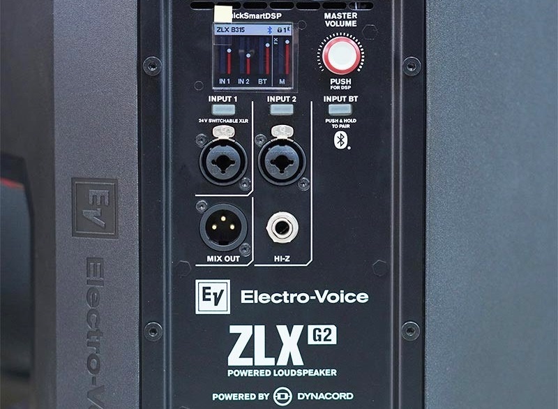 cổng kết nối trên loa ev zlx-12-g2