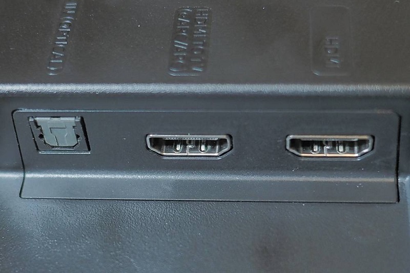 cổng kết nối trên loa samsung hw q630b